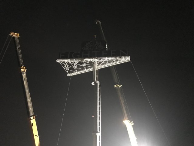 Highest Dual Billboard on Unipole Installed at Eighteen Islamabad